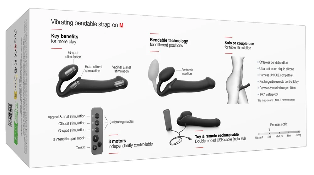 strap-on-me Vibrating Bendable Strap-On