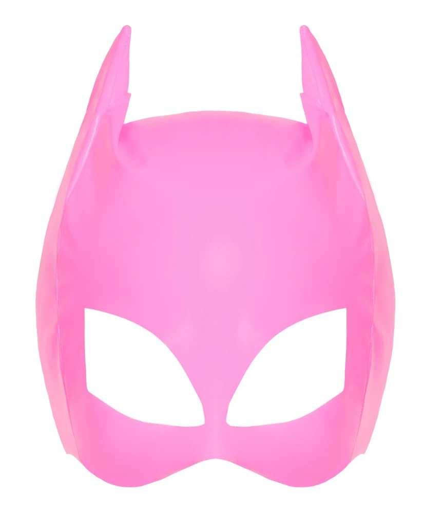 Black Level Kopfmaske aus Lack masken knebel