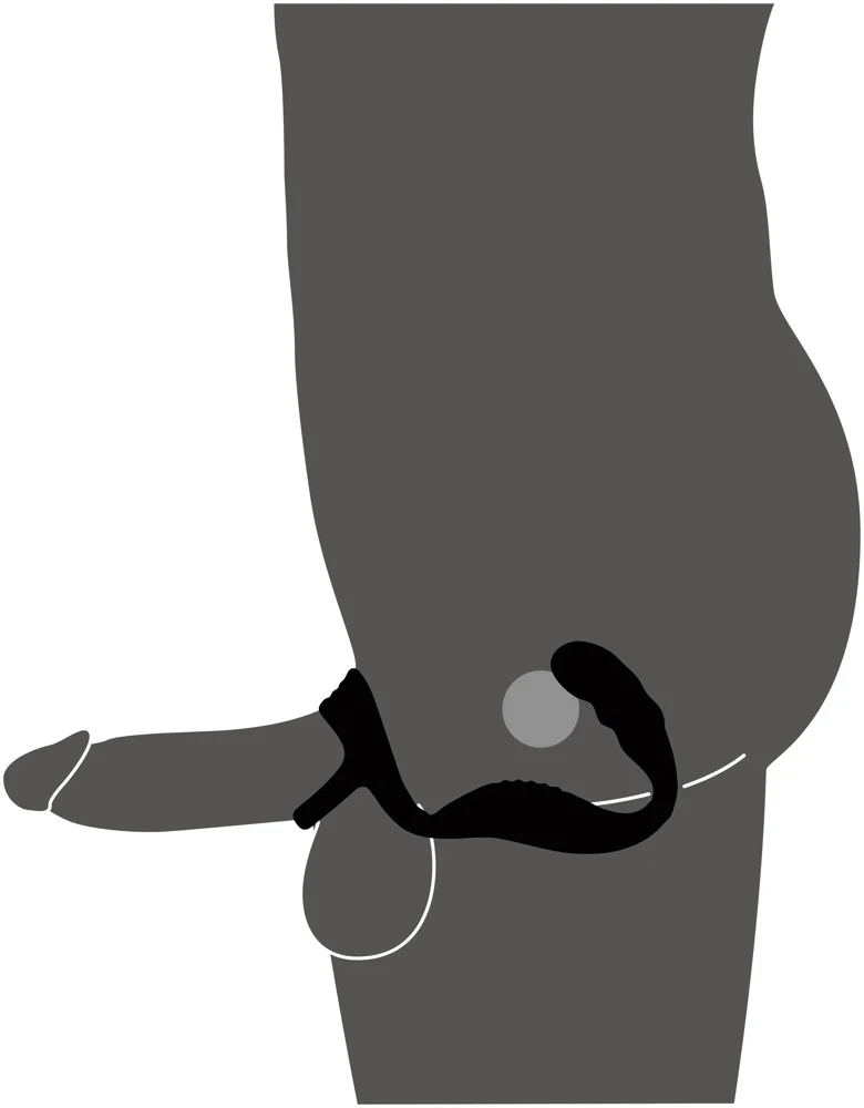 Rebel Cock Ring with RC Prostate Plug vibrator