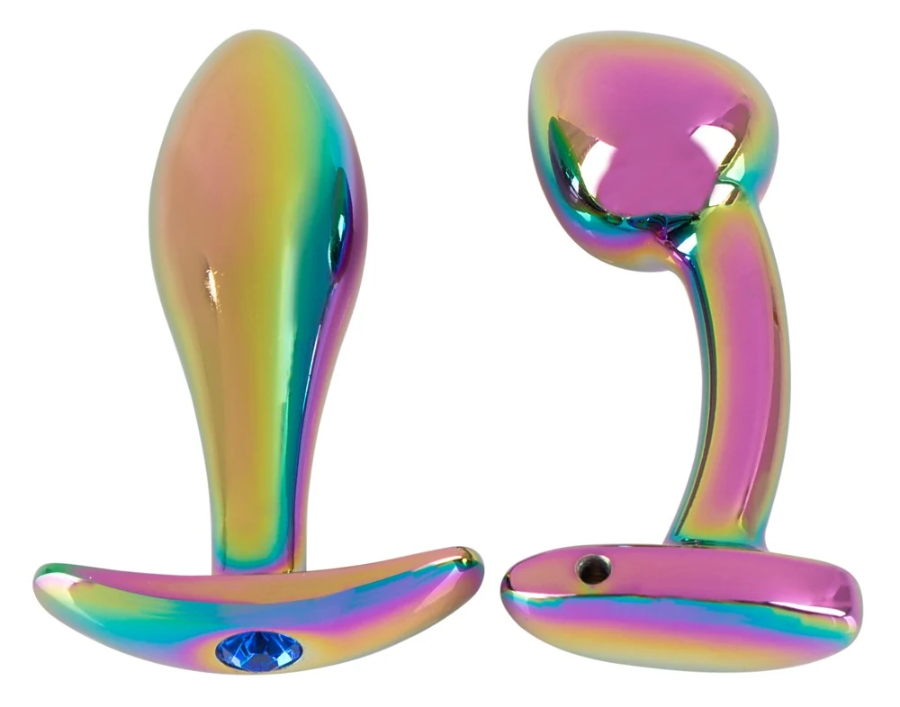 ANOS Metal Butt Plug Set in Rainbow Colours anal toy