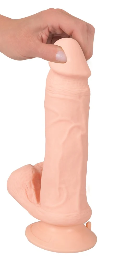 Nature Skin Bendable RC Vibrator with Balls 20,8 cm
