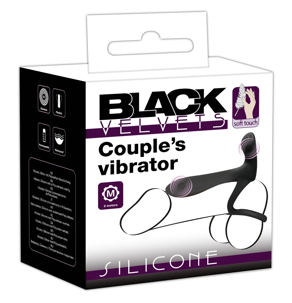 Black Velvets Couple's Vibrator penisring