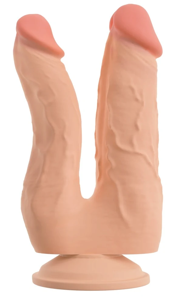 Nature Skin Bendable Double Penetrator 20 cm dildo