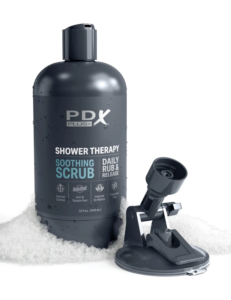 PDX Plus Shower Therapy Soothing Scrub masturbator