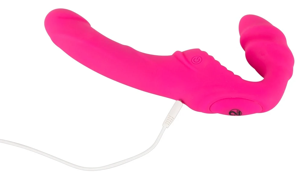 Strapless Strap-On Vibrating 21,8 cm vibrator