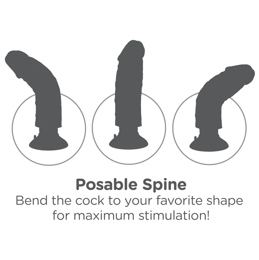 King Cock 9“ Vibrating 25,5 cm vibrator