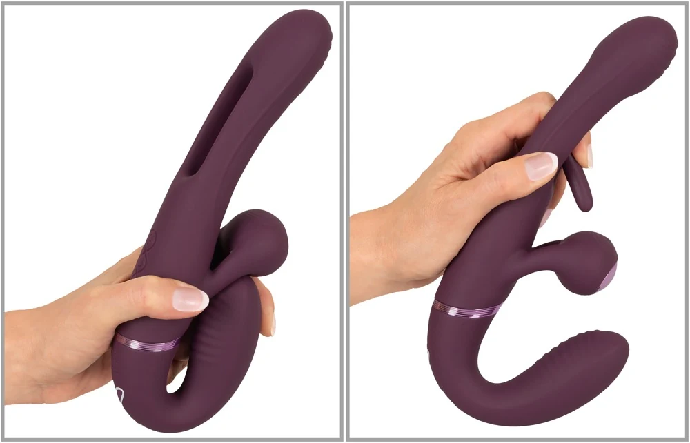 JAVIDA RC Strapless Strap-On With Flicking Tongue 23,5 cm vibrator