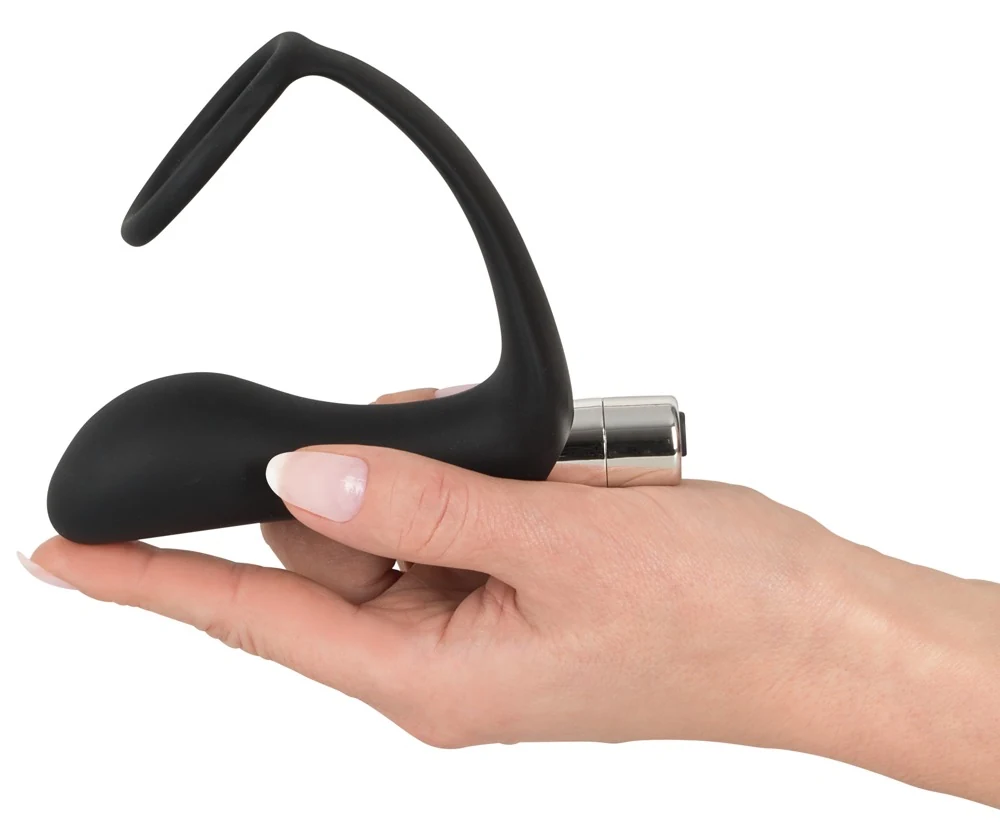 Black Velvets Vibrating Ring Plug 10,8 cm anal toy