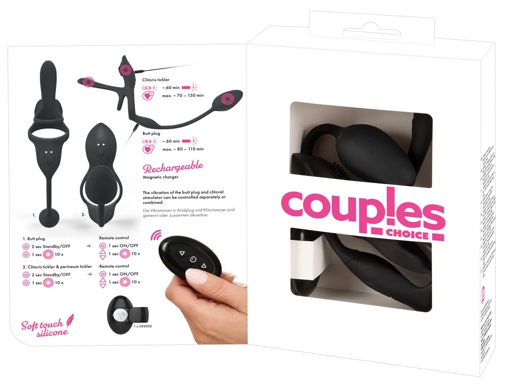 Couples Choice RC Multi Function Vibrator 34,8 cm