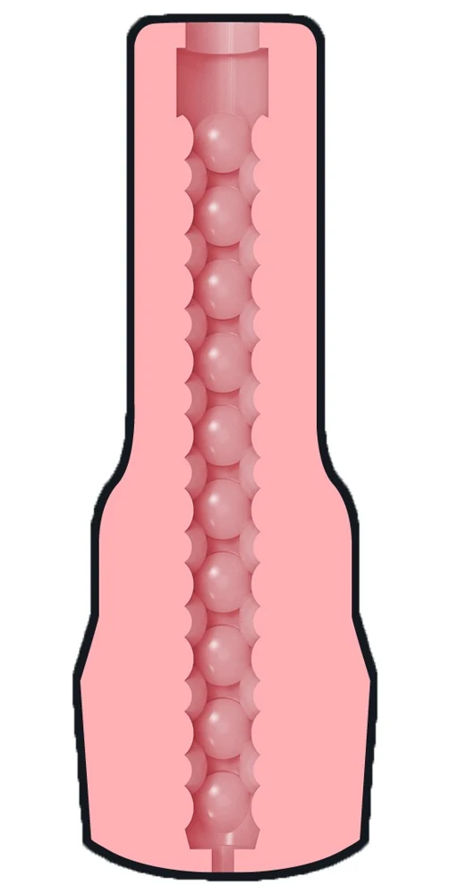 Discreet vaginastijl masturbator met trainingsfunctie