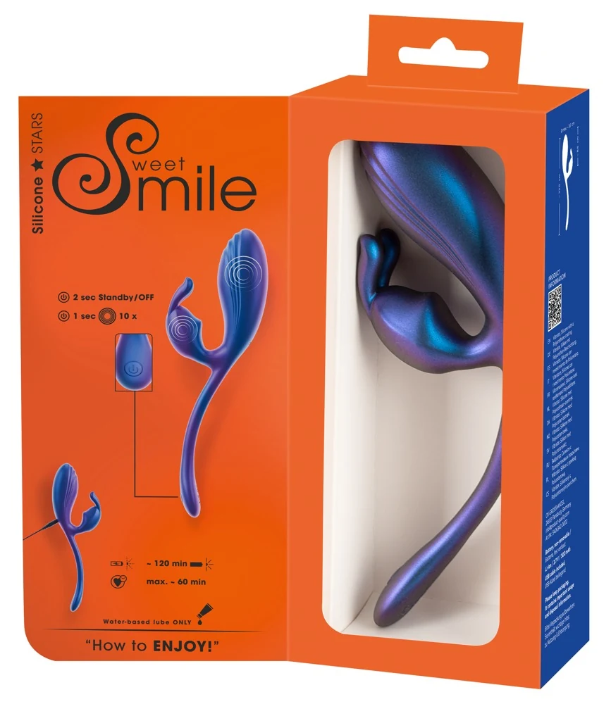 Sweet Smile Flexible Double Bullet 22,5 cm vibrator