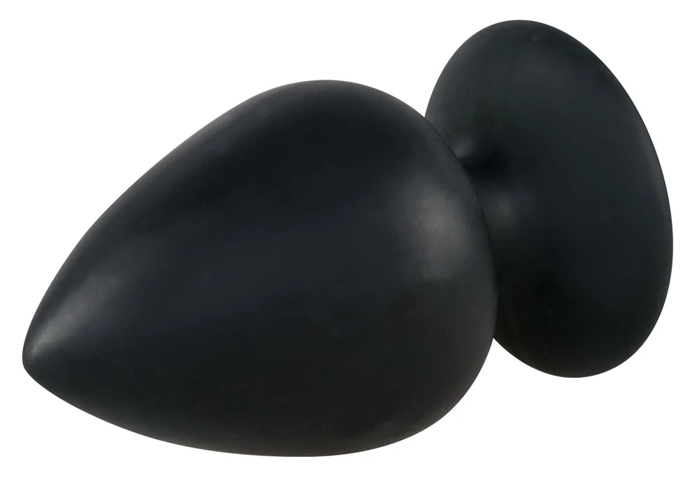 Black Velvets extra grote anaalplug zwart siliconen