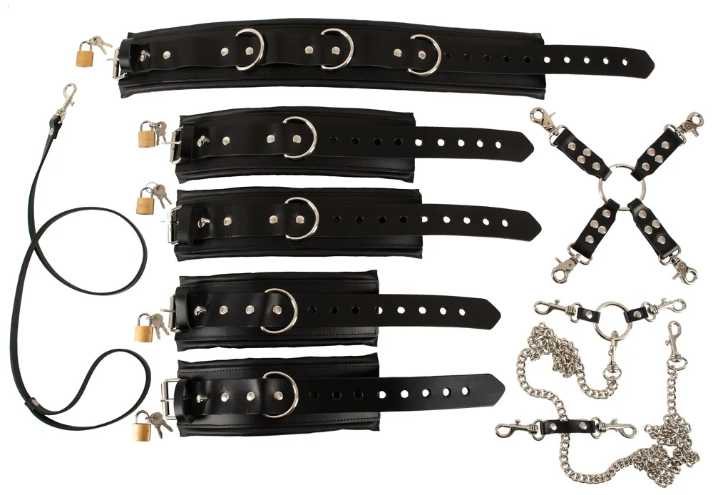 ZADO Fessel-Set aus Leder bondage fesseln