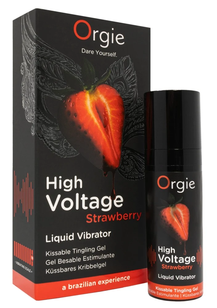 Orgie High Voltage Strawberry stimulierende gele sprays