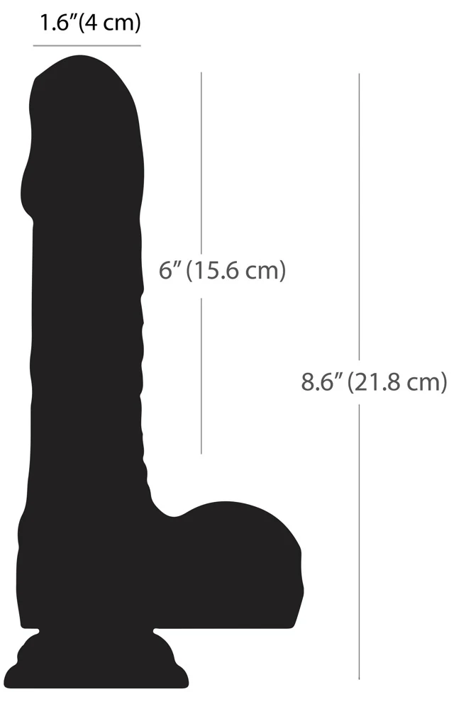 Naked Addiction 8,6" Rotating Thrusting Vibrating Dong vibrator