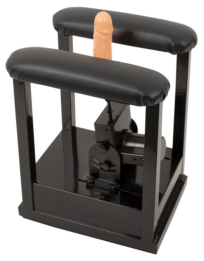 The Banger Sit-On-Climaxer seksmachine met dildo