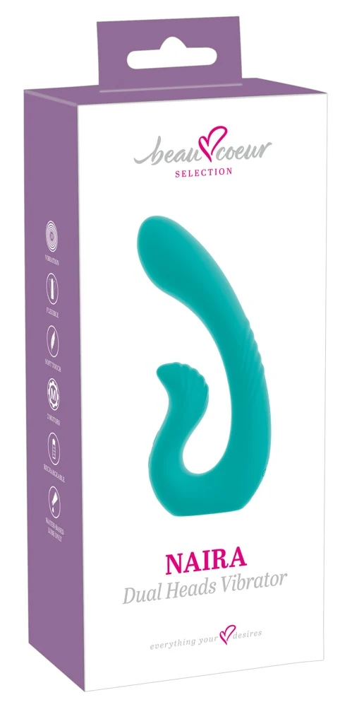 beau coeur NAIRA Dual Heads Vibrator 17,5 cm