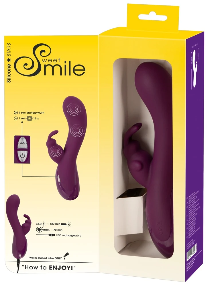 Sweet Smile G-Spot Rabbit Vibrator 21,4 cm