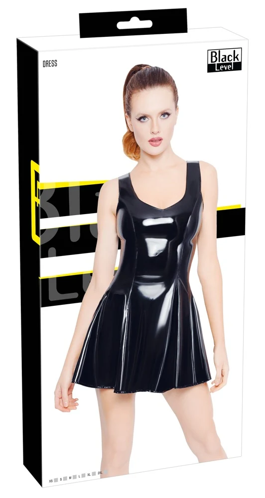 Black Level Kleid aus Lack