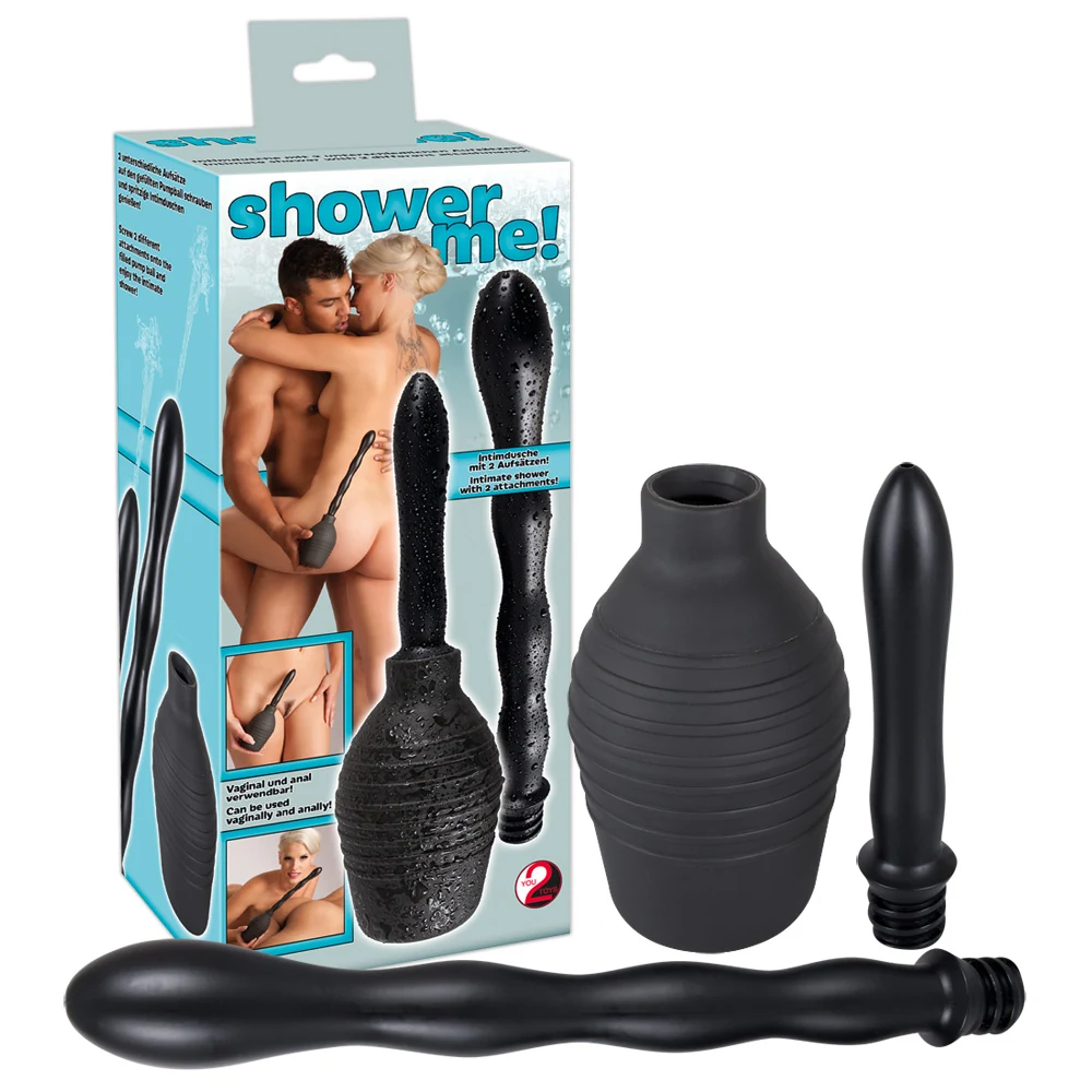 Intieme douche met 2 opzetstukken