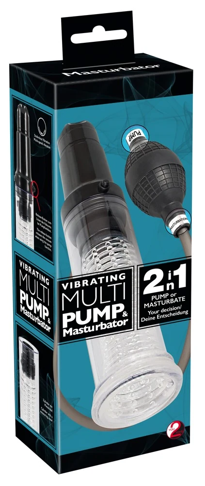 Penispomp en masturbator met vibratie