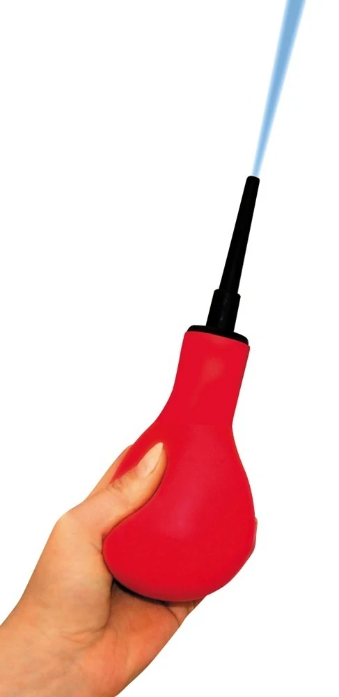 Intieme douche met pompbal en 2 opzetstukken
