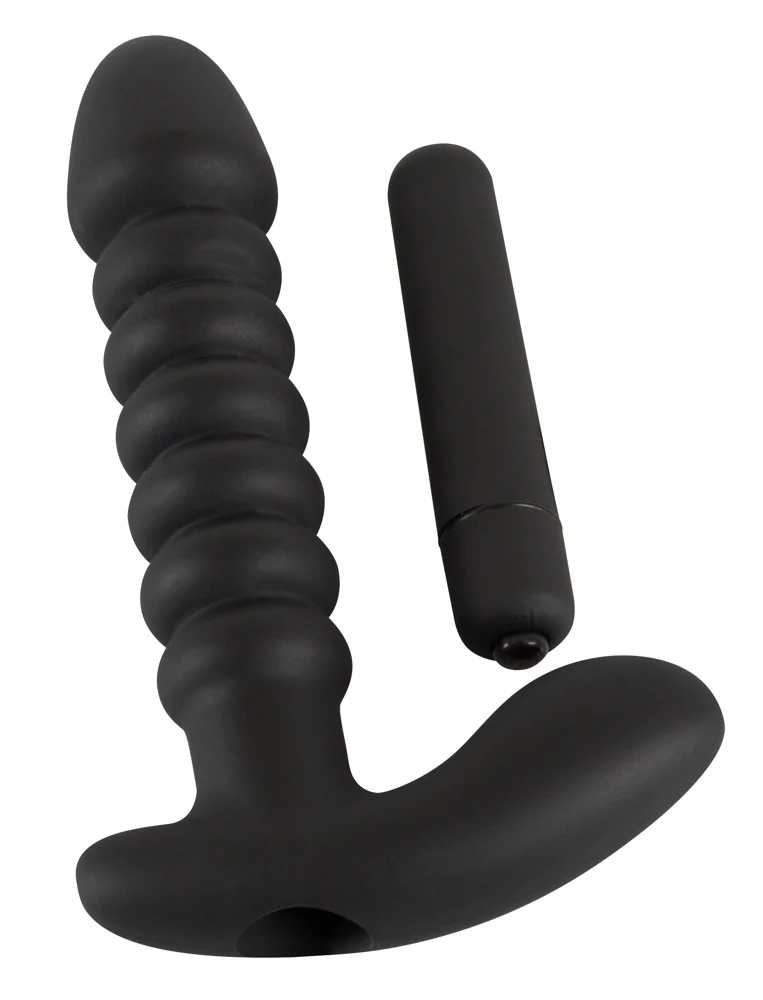 Black Velvets Vibrating plug medium 17 cm vibrator