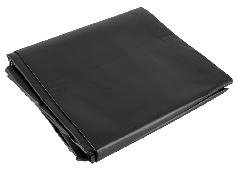 Zwarte vinyl speelmat 200 x 230 cm