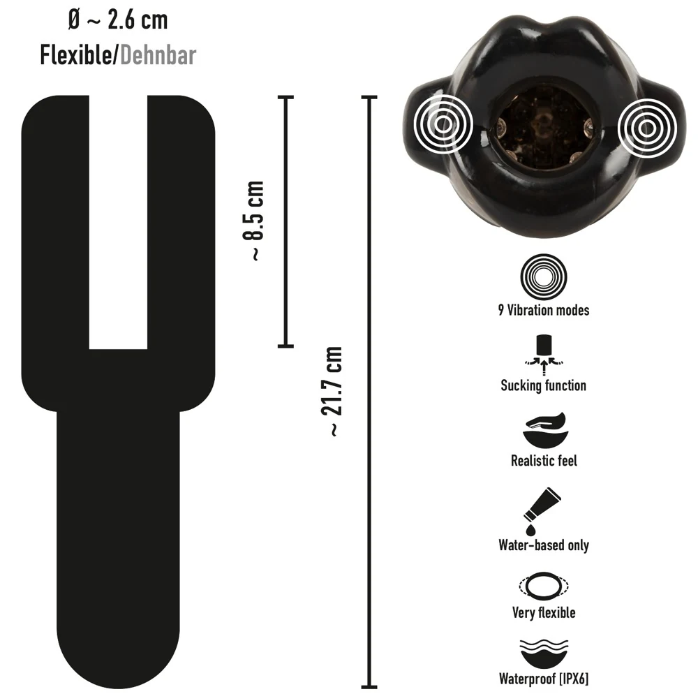 Stroker Sucking Masturbator with Dual Vibration