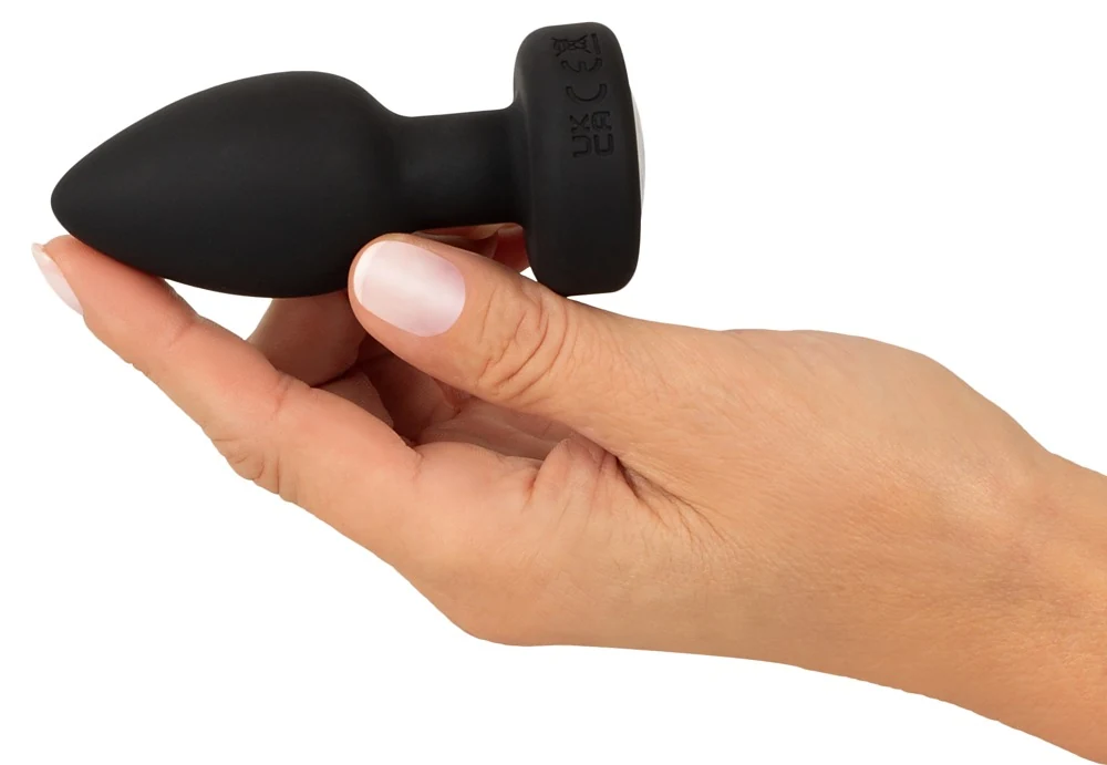 ANOS RC Flashing Butt Plug with Vibration 9 cm anal toy