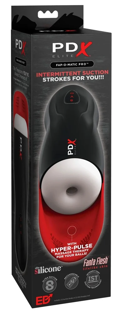 PDX Elite Fap-O-Matic Pro masturbator met testikelstimulator