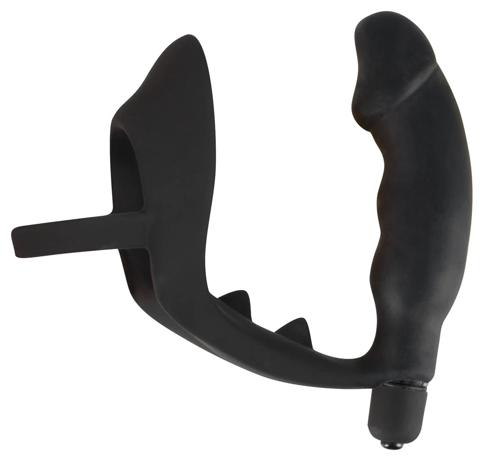 Black Velvets Ring Vibro Plug 11,2 cm anal toy