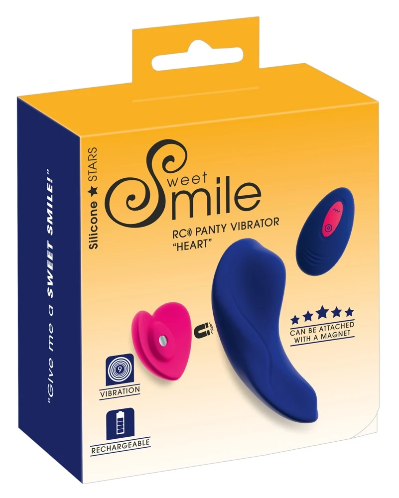 Sweet Smile RC Panty Vibrator Heart 10 cm