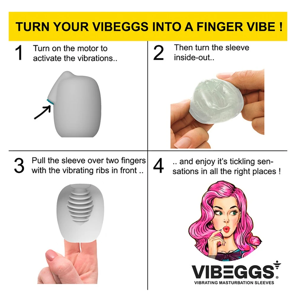 Vibeggs Vibrating Masturbation Sleeve masturbator