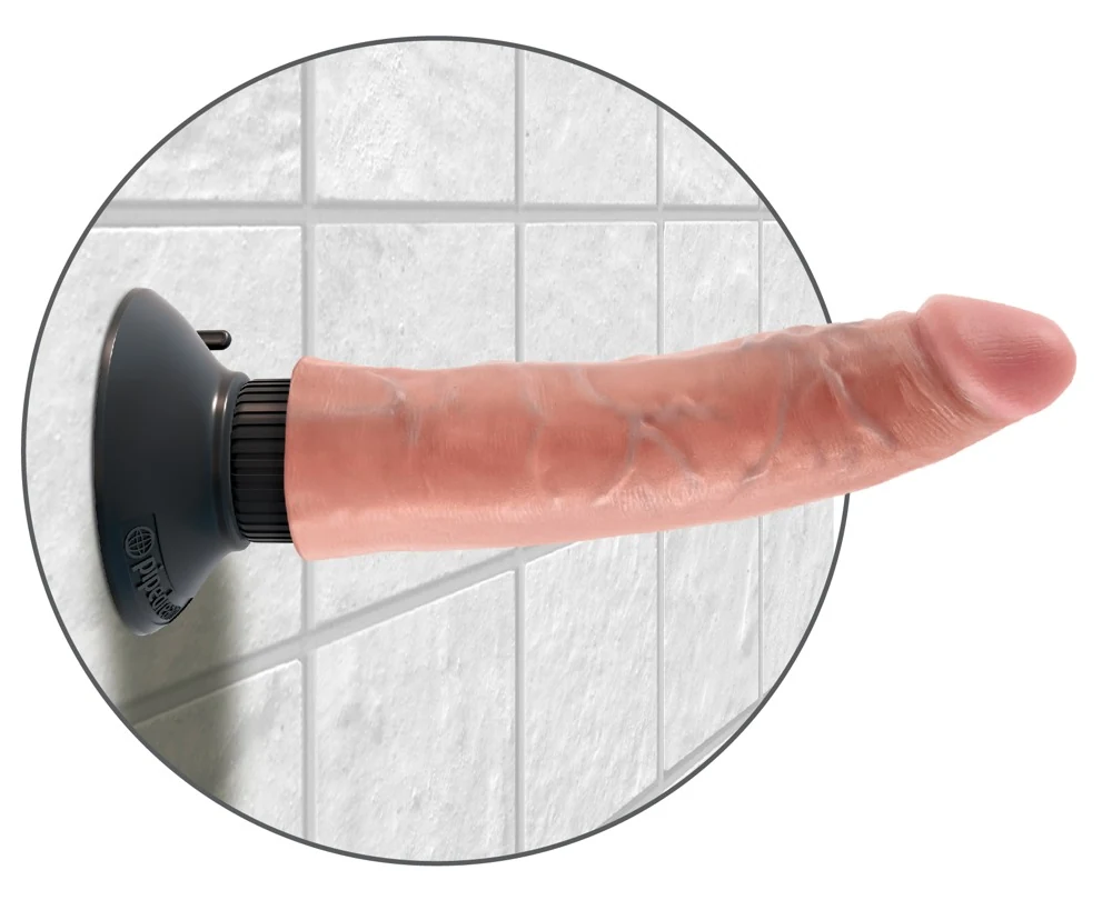 King Cock 7“ Vibrating 21 cm vibrator