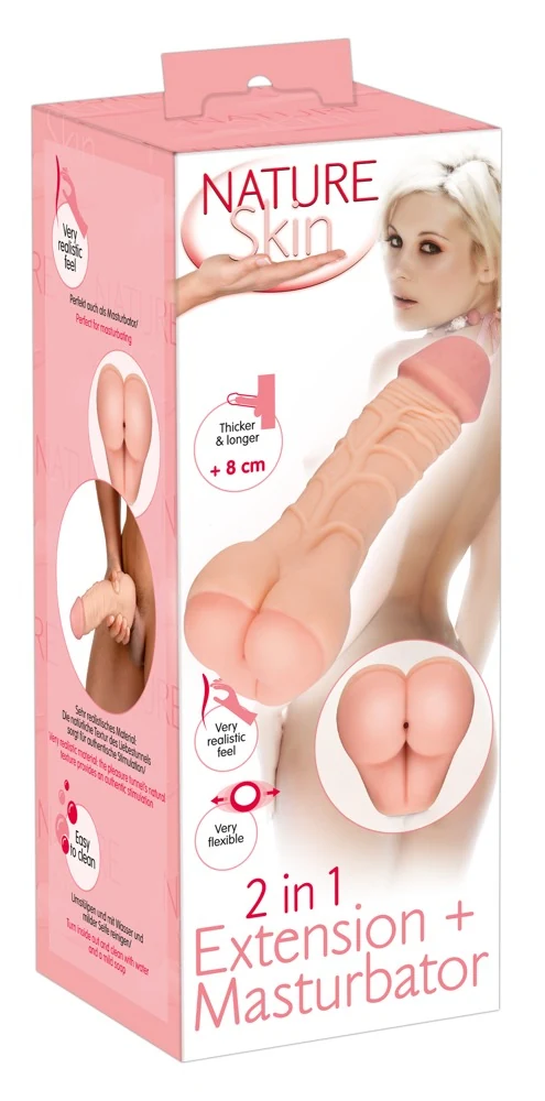 Penisvergroting sleeve met masturbator