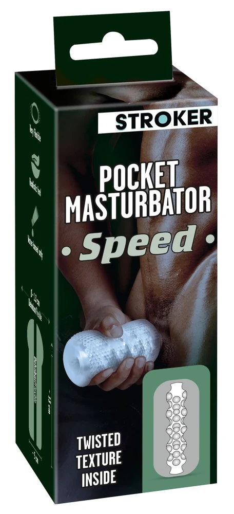 Transparante pocket masturbator Speed