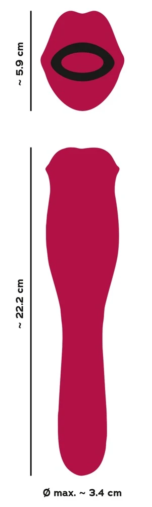 You2Toys Oral Fun Vibrator 22,2 cm