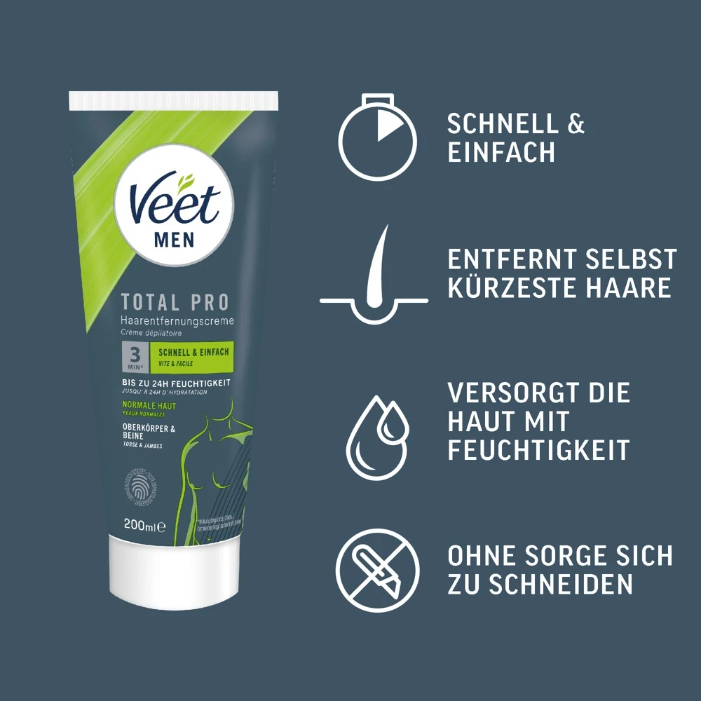 Veet Men TOTAL PRO Haarentfernungscreme sonstiges