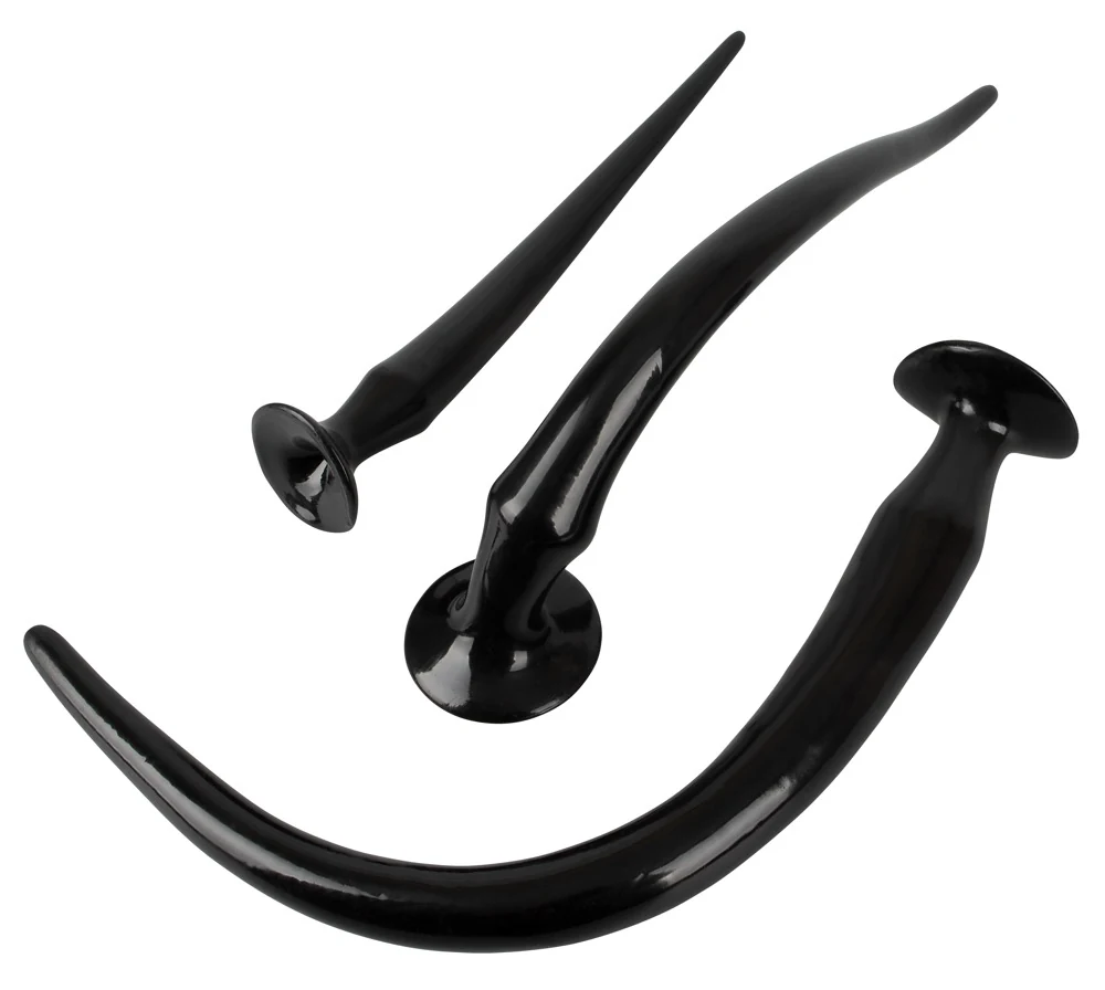 Super lange flexibele butt plug set 3-delig