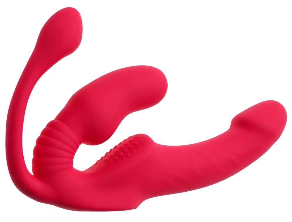 Strapless Strap-On Triple Teaser RC 23 cm vibrator