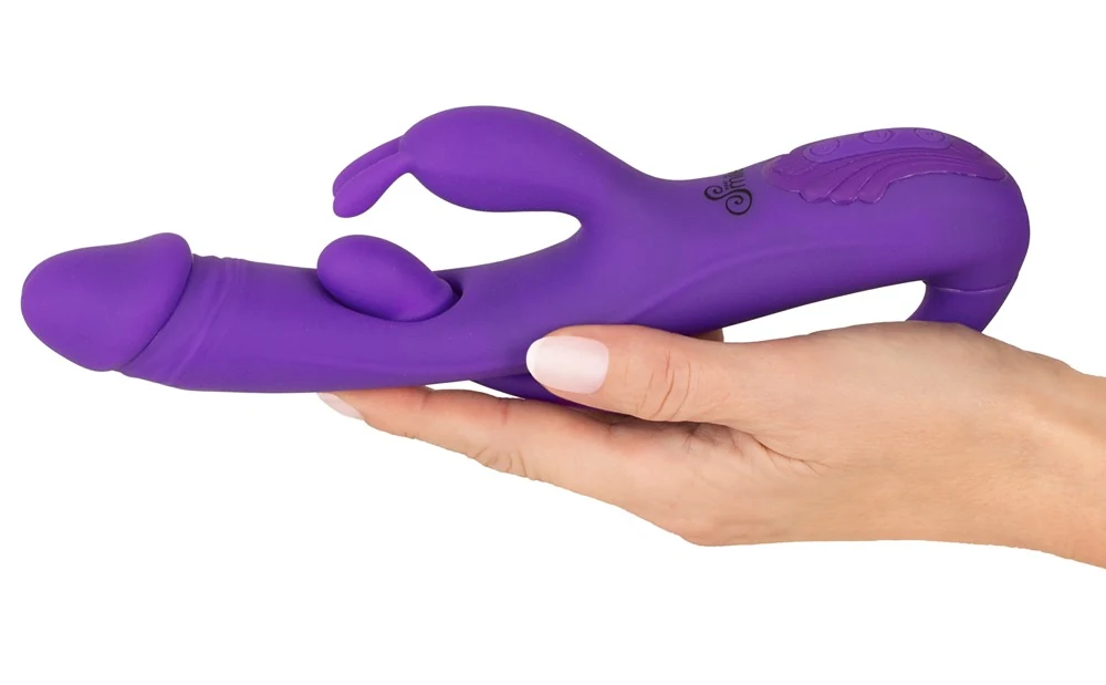 Sweet Smile Rabbit Vibrator with G-Spot/Anal Tickler 23 cm