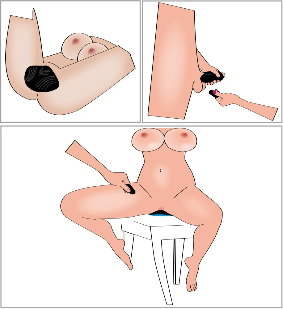 Couples Choice RC LAY-ON multi toy 11,7 cm vibrator