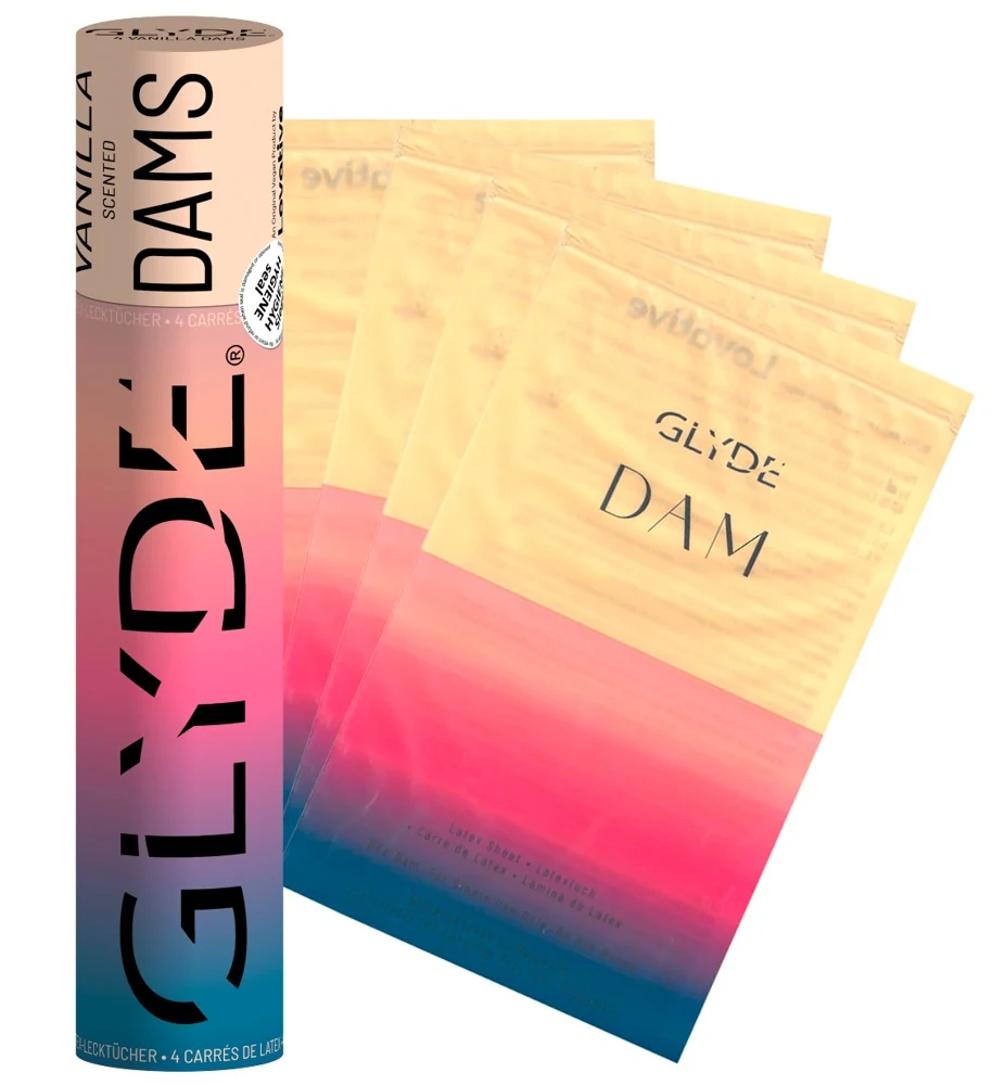 GLYDE Dams Vanilla likdoekjes 4 stuks