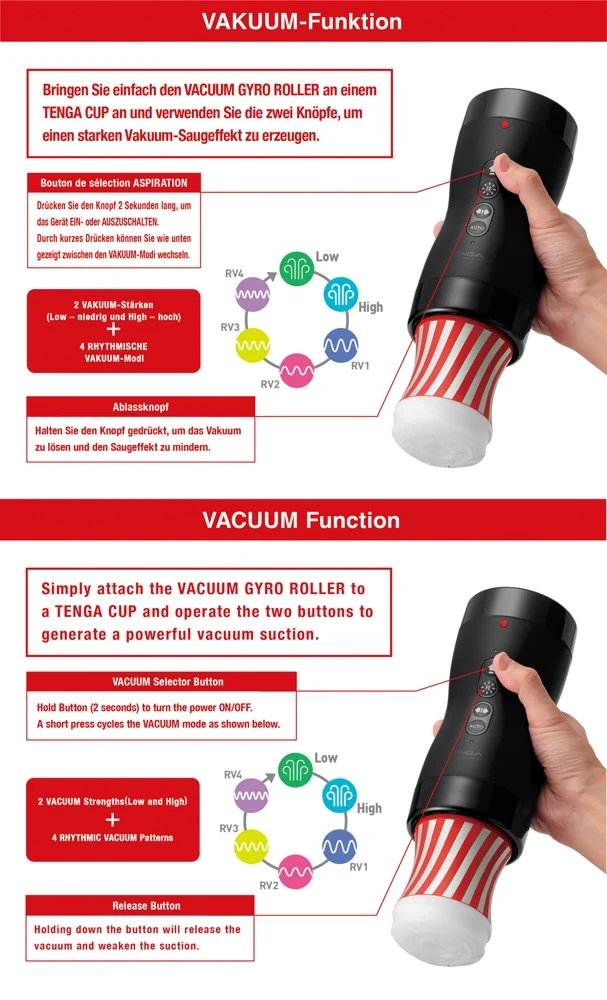 TENGA Vacuum Gyro Roller masturbator