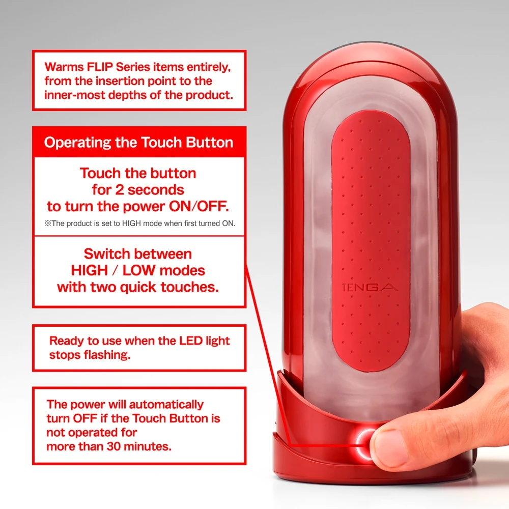 TENGA Flip masturbator met verwarmingsstaaf