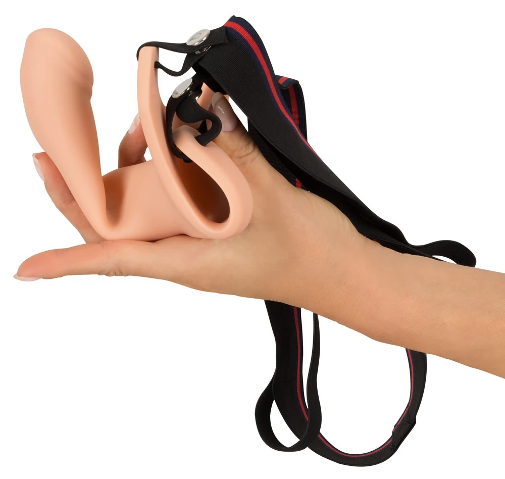 Penis verlenger strap-on met holle dildo