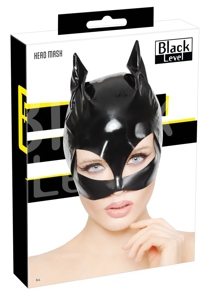 Black Level Kopfmaske aus Lack