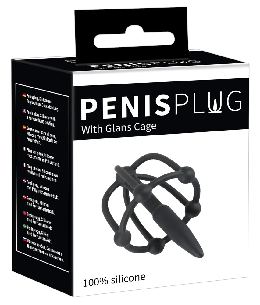 Penisplug With Glans Cage harnröhrenstimulation