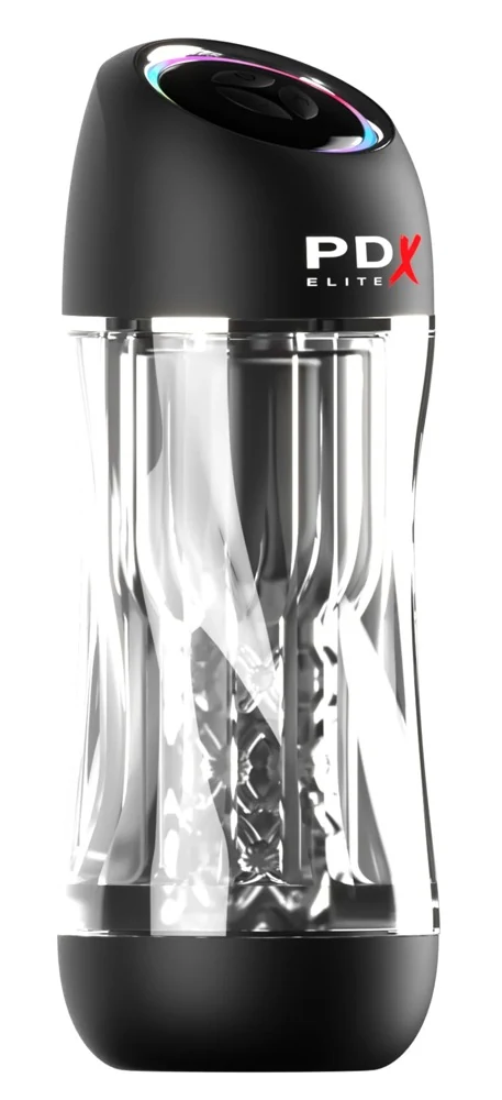 PDX Elite ViewTube Pro masturbator met vibratie en zuigfunctie